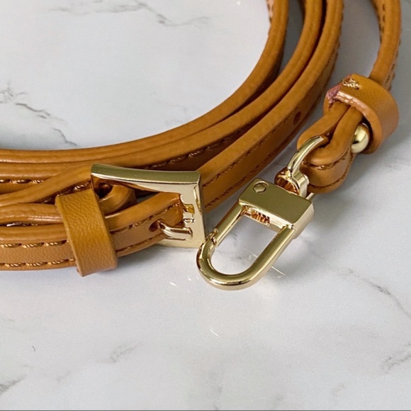 Deep Tan Crossbody Vachetta Leather Strap Replacement For Croisette Bag - Picture 4 of 6